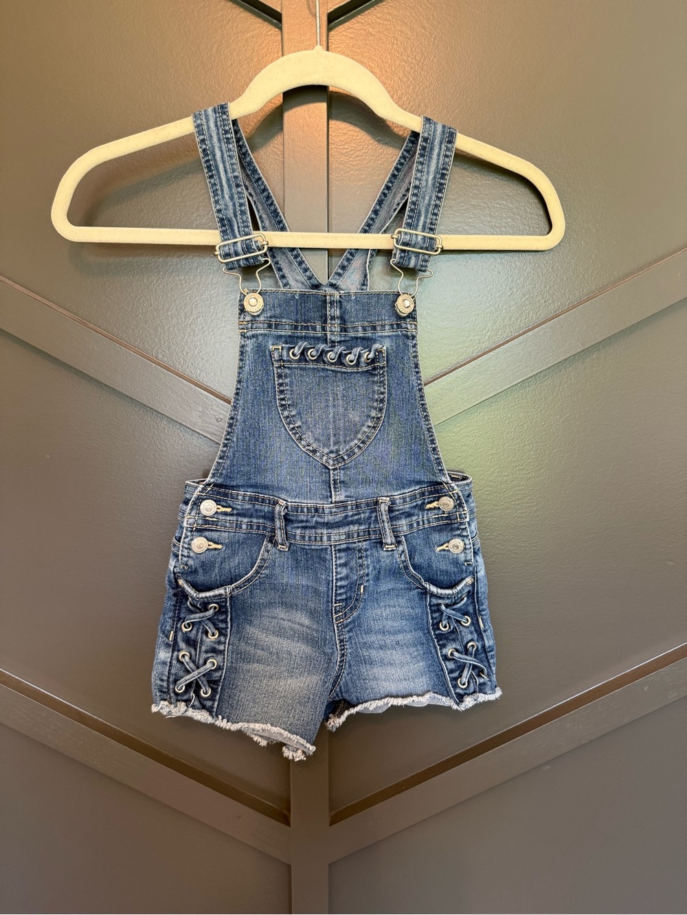 Jordache Denim Short Overalls - Blue